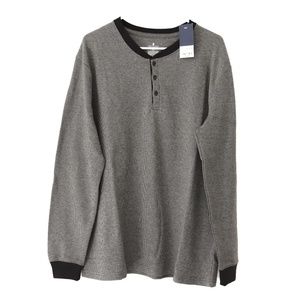 NWT Stafford Men's XL Sleep Shirt - Gray / Black